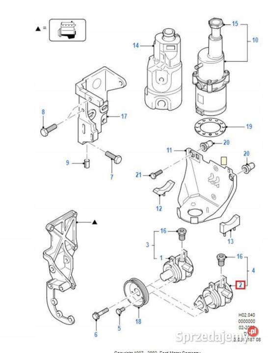 POMPA WSPOMAGANIA KIEROWNICY FORD FIESTA 02 13