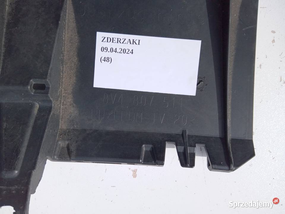 ZDERZAK TYLNY TYŁ AUDI A3 8V4 SPORTBACK osobowe wielkopolskie Nowy Tomyśl