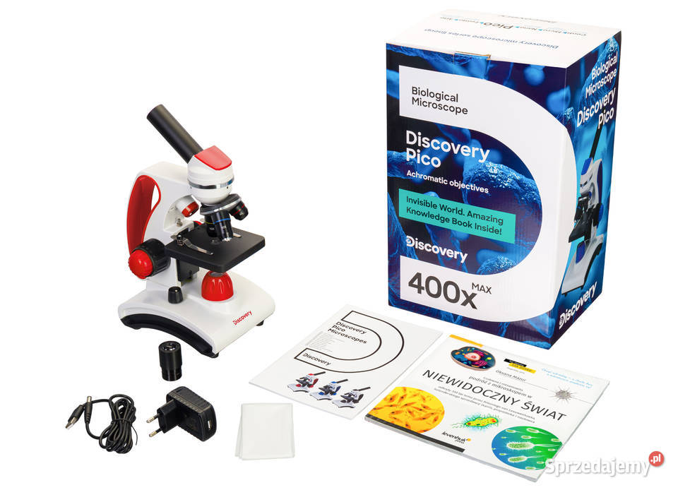 Mikroskop Discovery Pico Terra z książką Warszawa sprzedam