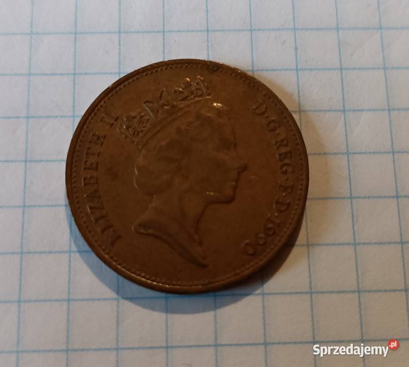 2 PENSY TWO PENCE 1990 WIELKA BRYTANIA Piszczac