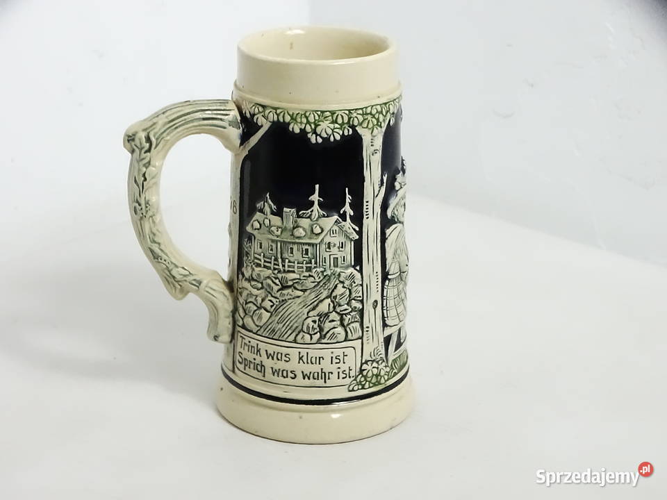 Stylowy Kufel Ceramiczny 05 l Relief Sceny Biłgoraj sprzedam