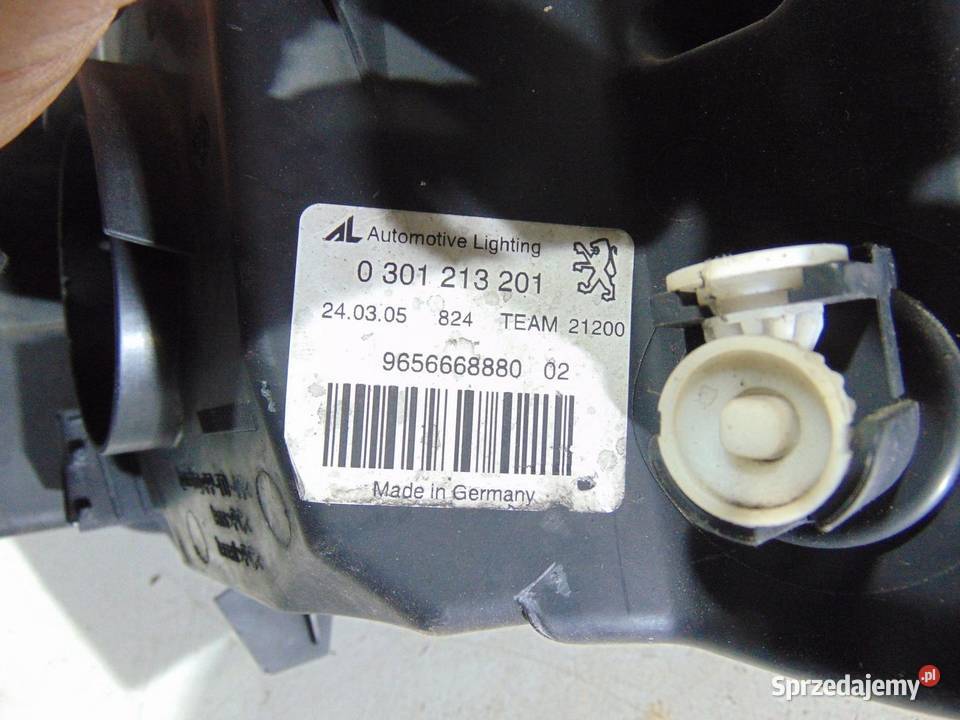 LAMPA LEWA PRZEDNIA PRZÓD PEUGEOT 407 9656668880 sprzedam