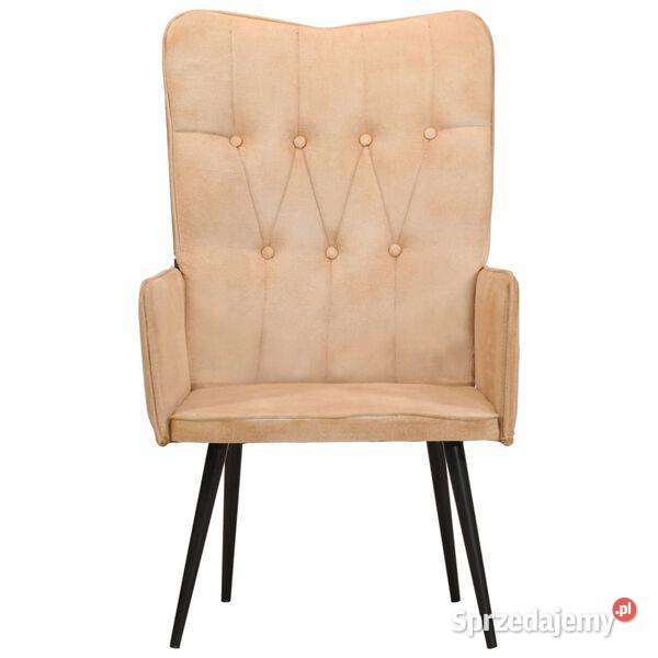 vidaXL Fotel z wysokim oparciem kremowySKU339651 mazowieckie