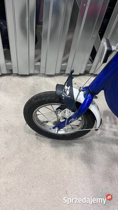 Rower dzieciecy z dodatkowymi kolkami niebieski wielkopolskie Poznań sprzedam
