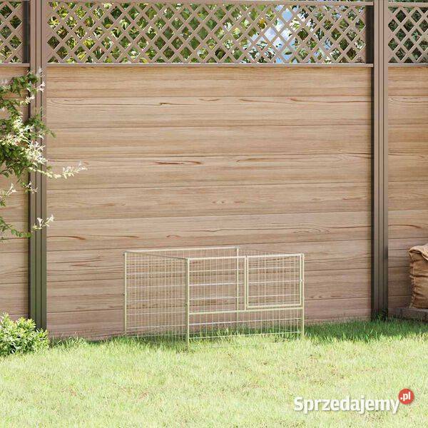 vidaXL Kojec psa srebrny 100x100x70 mazowieckie