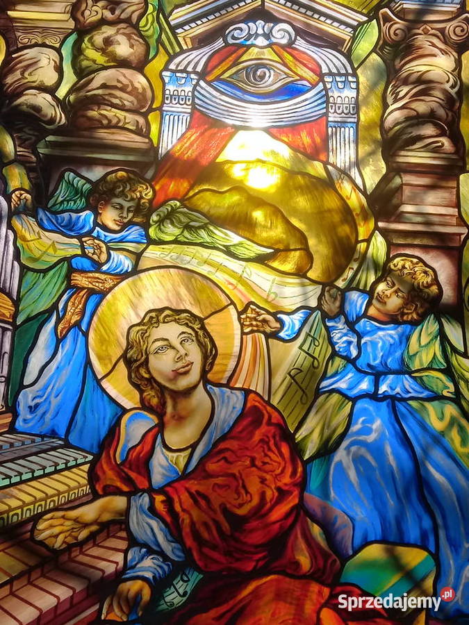 Witraż ŚWIĘTA CECYLIA