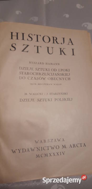 HISTORIA SZTUKI R HAMANN Dzieje Sztuki Polskiej