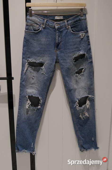 Zara świetne spodnie z dziurami 34 XS