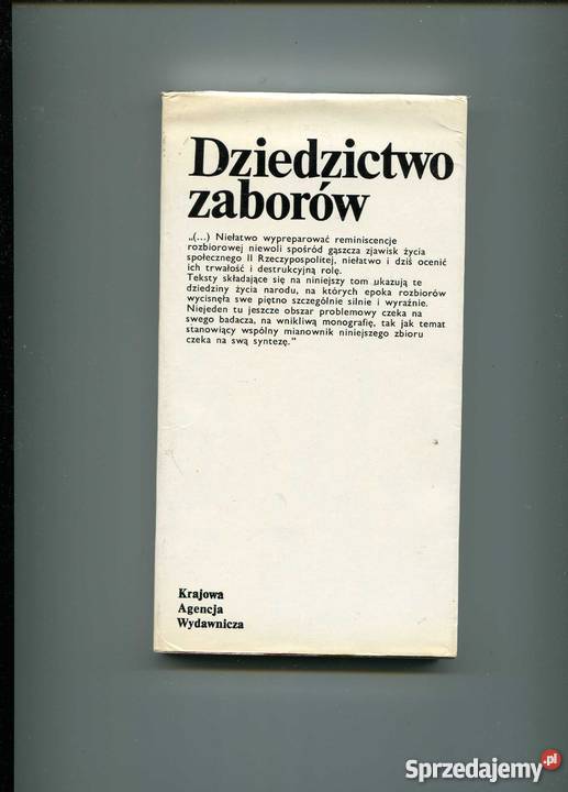 Dziedzictwo zaborów Szczecin sprzedam