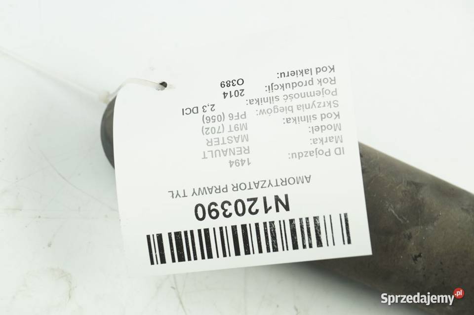 AMORTYZATOR PRAWY TYŁ MOVANO MASTER III 2014