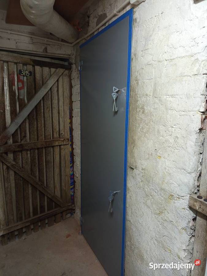 Drzwi do piwnicy stalowe solidne Drzwi zewnętrzne Lubin
