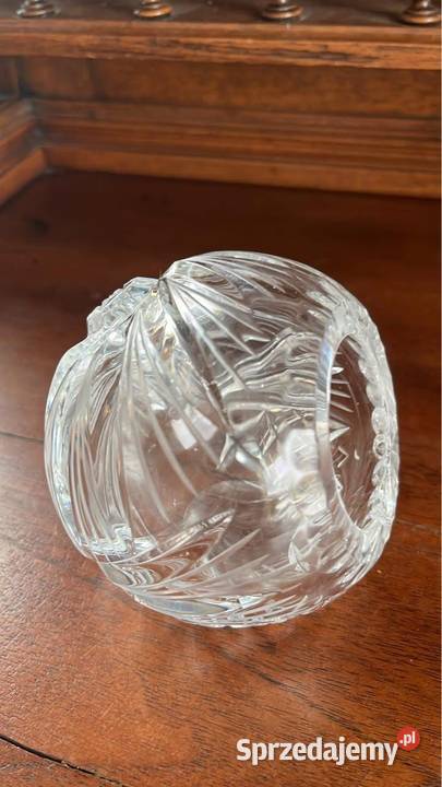 Puzderko kryształ Kula przezroczysta Czasy PRL Gdańsk
