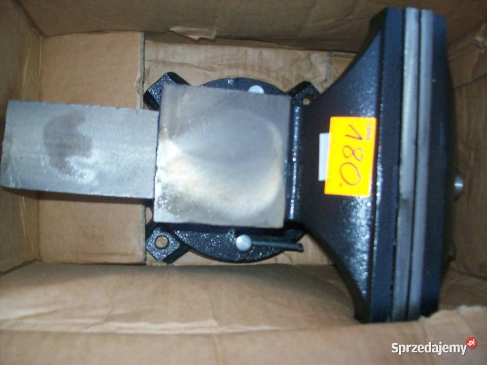 Imadło Ślusarskie Obrotowe 200 MM KOWADŁO żeliwo