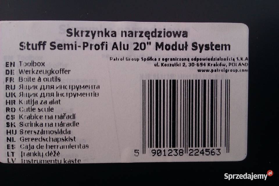 Skrzynka narzędziowa Stuff Semi Profi Alu 16369 mazowieckie Warszawa sprzedam