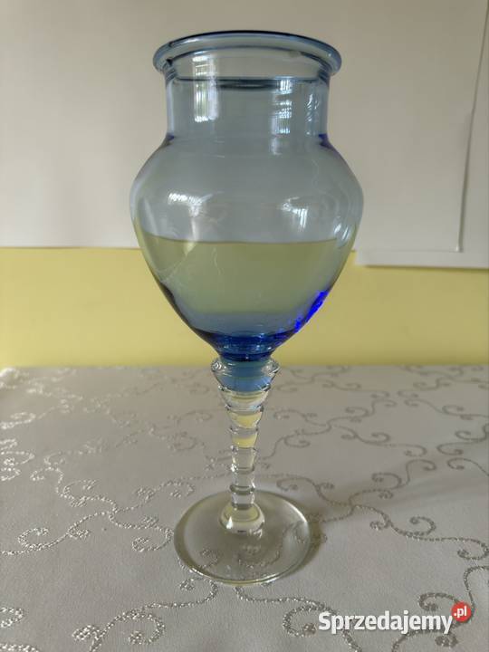 Szklany Wazon Kielich Świecznik na Stopce sprzedam