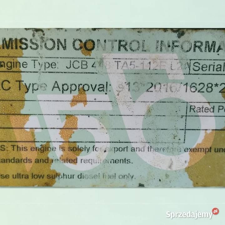 JCB 448 TA5112E L2A Ecomax JCB 53870 Wilkowo