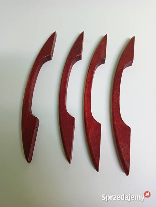 Uchwyty drewniane buk barwiony na mahoń