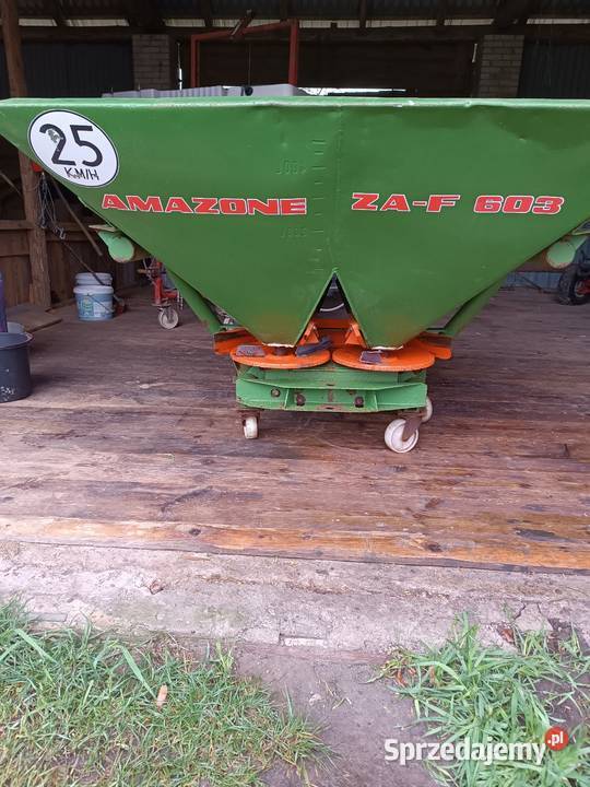 Rozsiewacz Amazone zaf 603 nieuszkodzony Rozsiewacze nawozów lubelskie Tomaszów Lubelski