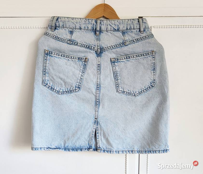 Spódnica Gina Tricot jeansowa jasna 36 S denim niebieski Szczecin sprzedam