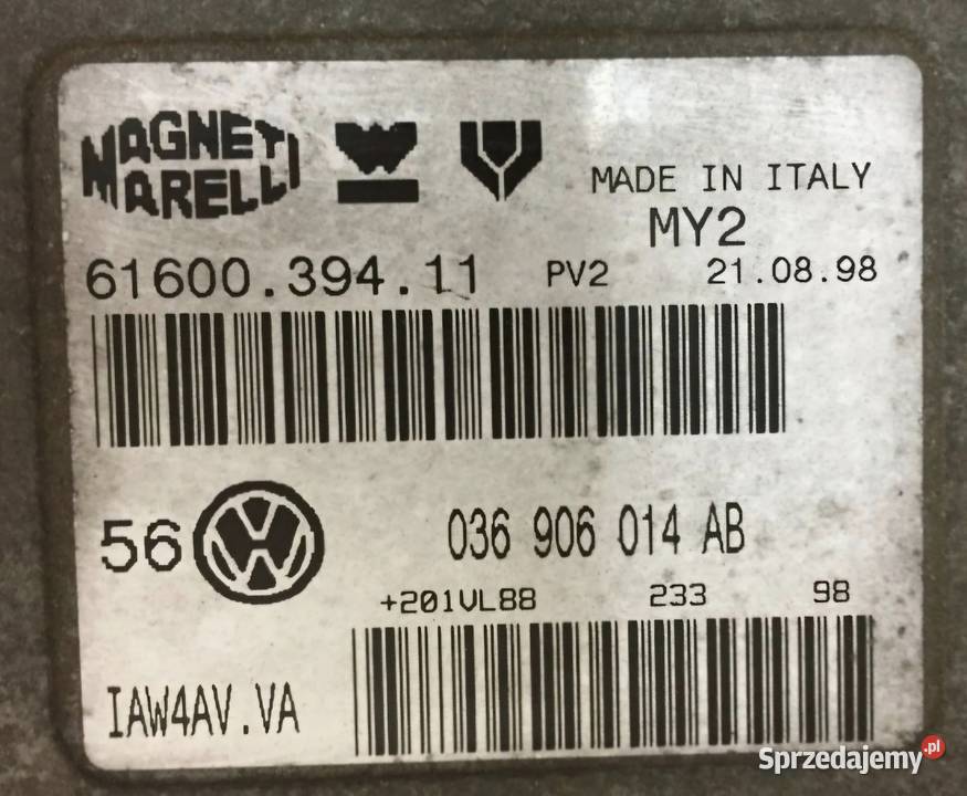 KOMPUTER STEROWNIK SILNIKA VW GOLF IV 4 14 16V Działoszyce