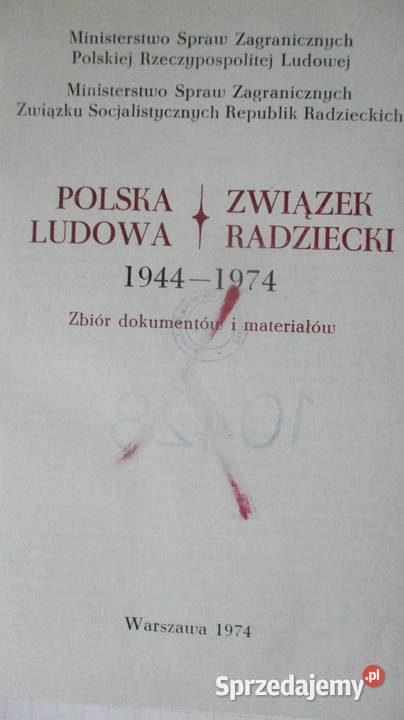 Stosunki polsko radzieckie dokumenty dyplomacja Książki naukowe i popularnonaukowe łódzkie