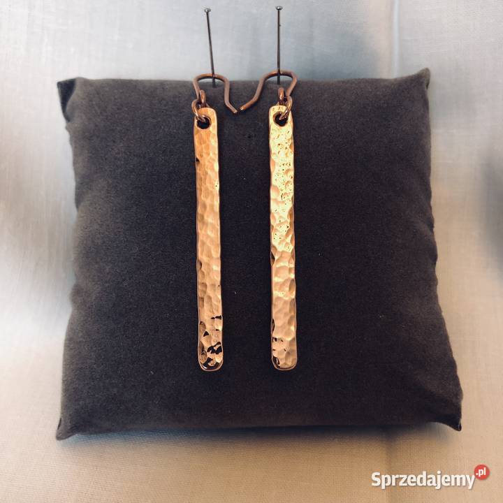 Kolczyki Miedziane dł 55 szer 5mm