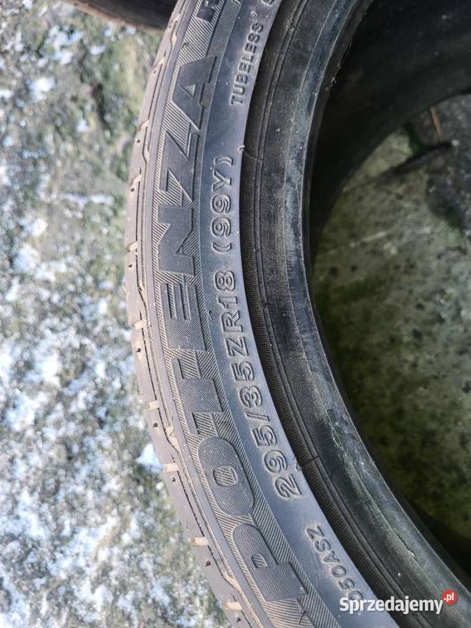Opona 050asz Bridgestone potenza 29535 18 re050a Samochodowe mazowieckie