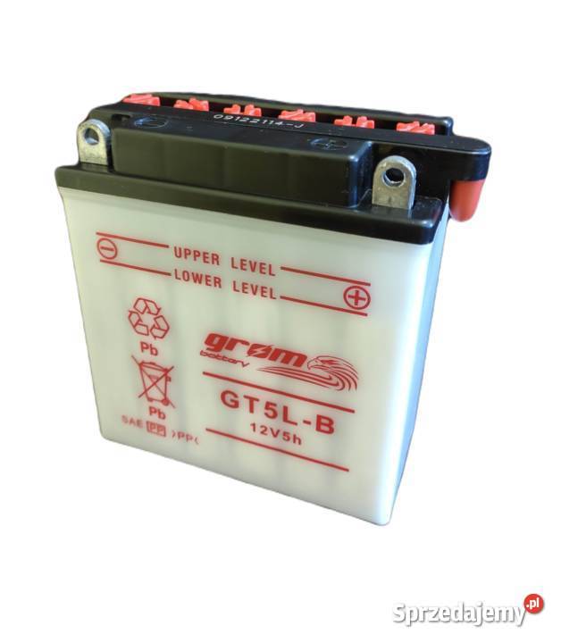 Akumulator motocyklowy GROM YB5LB 12V 5Ah 80A P Włocławek