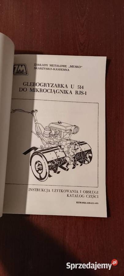 Instrukcja obsługi i katalog części Stalowa Wola sprzedam