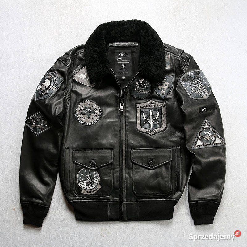Nowa kurtka skórzana Avirex Top Gun skóra czarna Warszawa sprzedam