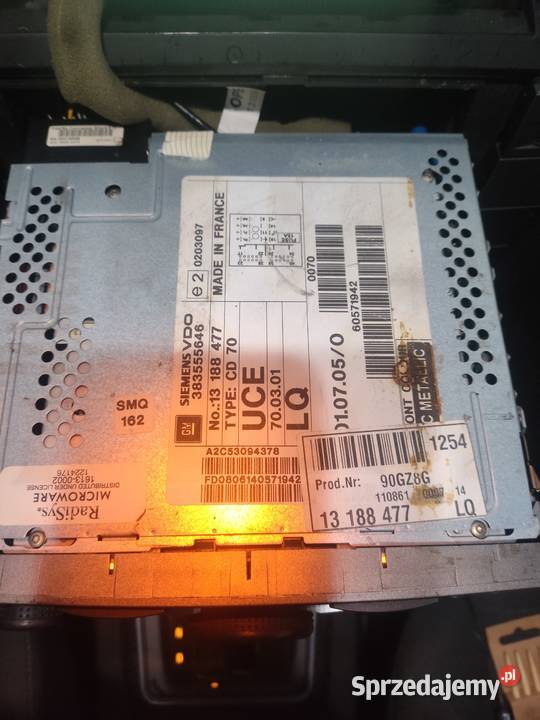 Radio Vectra c cd70 nawi wyświetlacz Wrocław