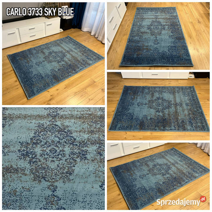 NOWOCZESNY DYWAN 120X170 CARLO 3733 SKY BLUE podlaskie Białystok