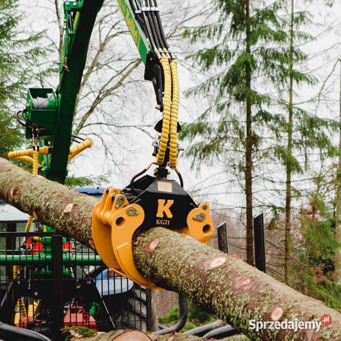 Chwytak 21 otwiera się na szerokość 1250 mm a