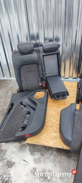 FOTEL FOTELE AUDI A4 B8 S LINE SKÓRA MATERIAŁ śląskie Przystajń sprzedam