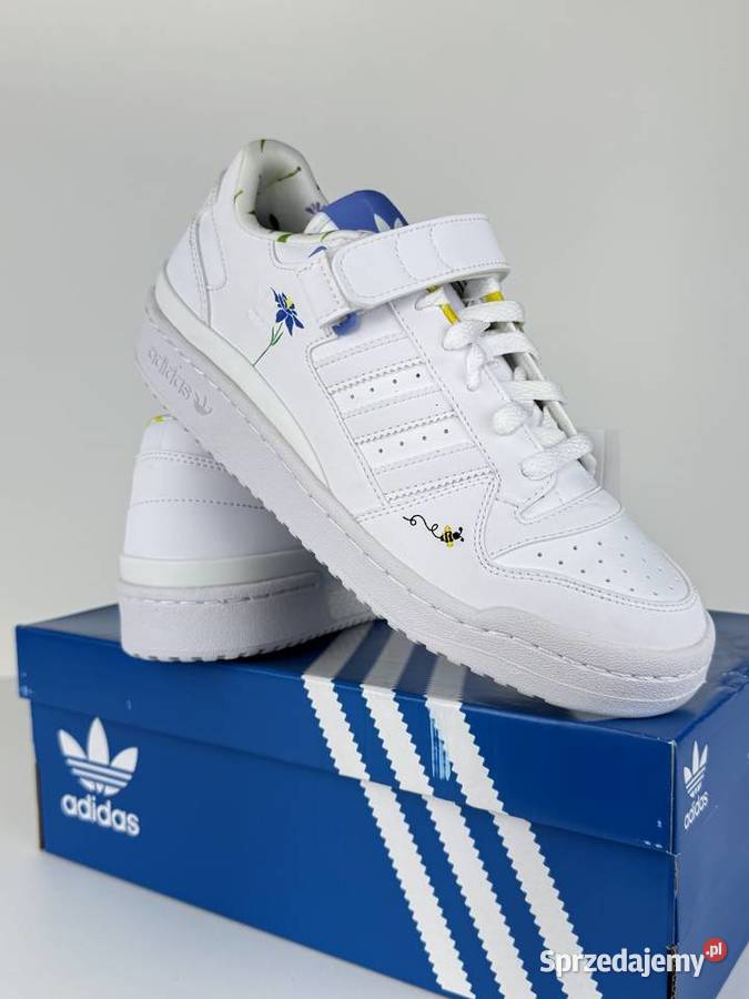 Adidas Forum Low J r38 23 HP6245 białe sneakersy Krasnystaw