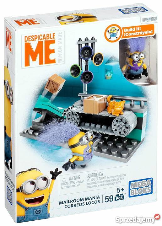 Klocki MEGA BLOKS Minionki Zestaw Figurka 59 el Mogilany