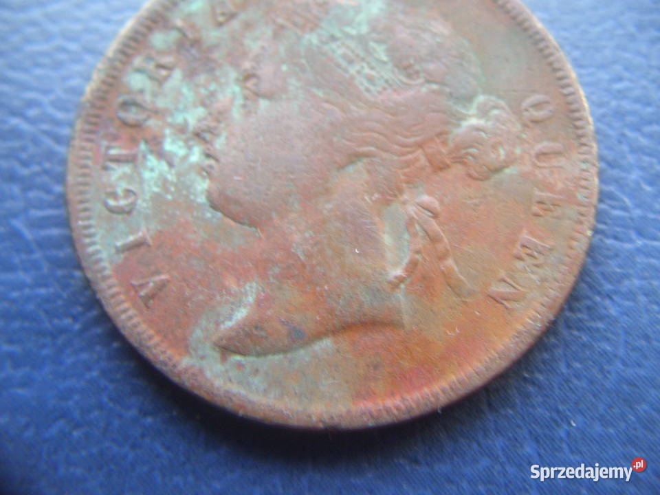 Stare monety 1 cent 1885 Straits Settlements Lesko