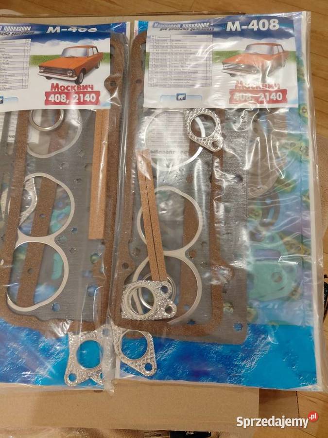 Uszczelki silnika Moskwicz 412408 osobowe Radziejów sprzedam