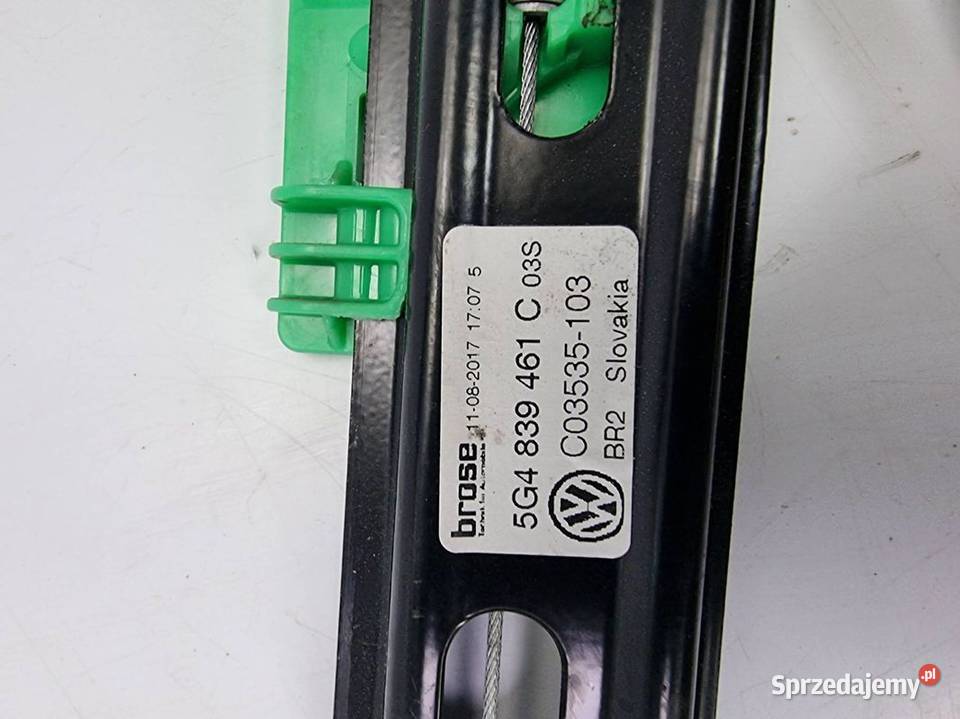 PODNOŚNIK SZYBY LT VOLKSWAGEN GOLF VII Lipno