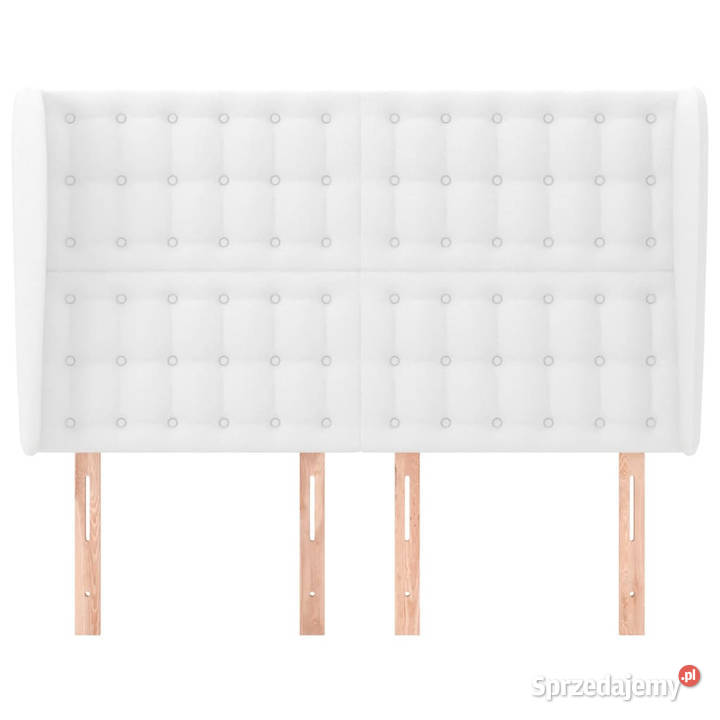 Zagłówek uszak biały 147x23x118128 sztuczna Warszawa