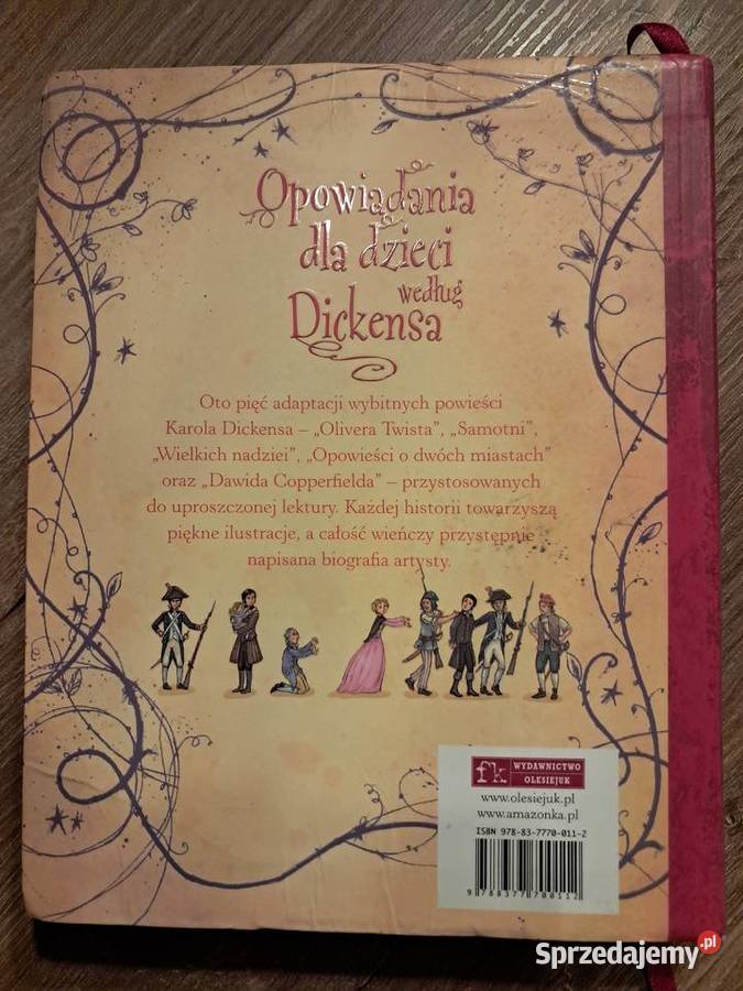 książka dzieci opowiadania według Dickensa stan Sandomierz