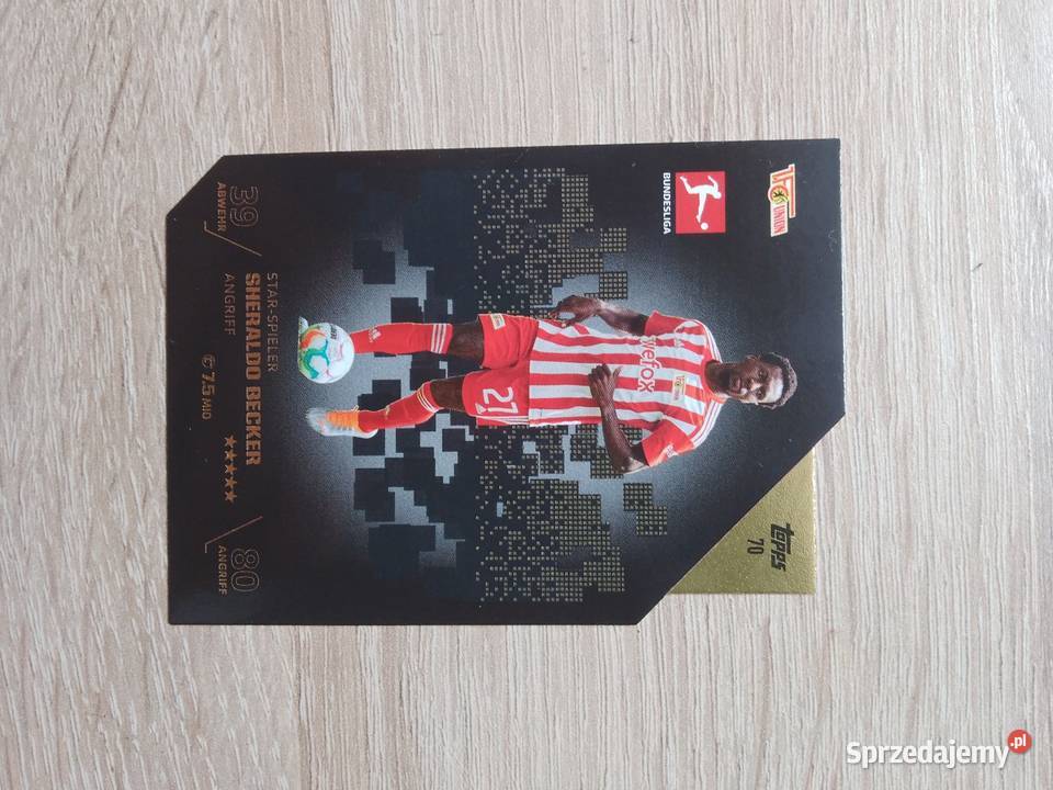 Karta piłkarska Sheraldo Becker Star Spieler Pozostałe Chrzanów