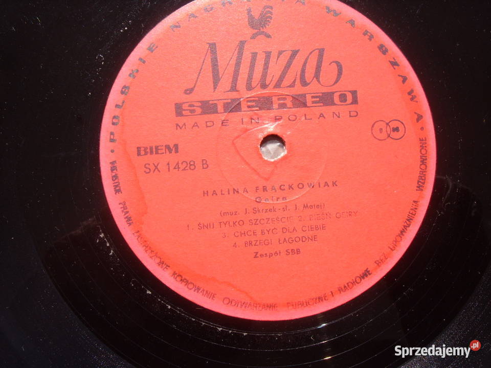 pOP LP HALINA FRĄCKOWIAK GEIRA Muza SX 1428 1983 Muzyka