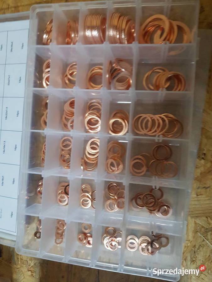 PODKŁADKI MIEDZIANE USZCZELKI ZESTAW 300 Głogowa