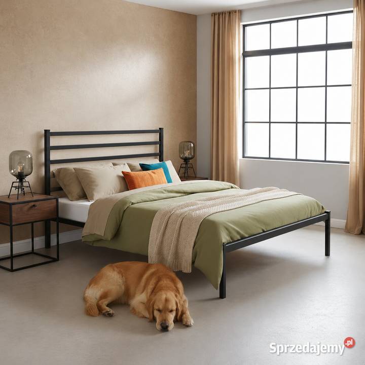 Łóżko metalowe 135x190 opolskie