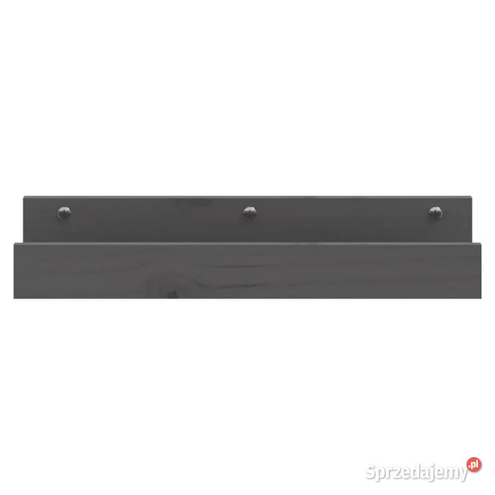 Półki ścienne 2 szare 50x12x9 drewno sosnowe mazowieckie Warszawa