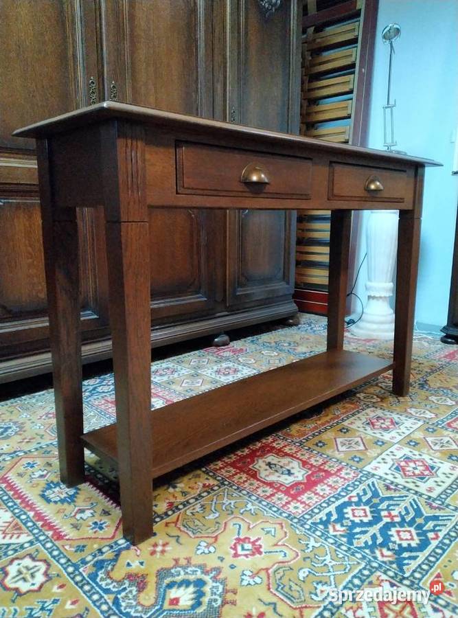 Konsola dębowa stolik przyścienny podlaskie Białystok