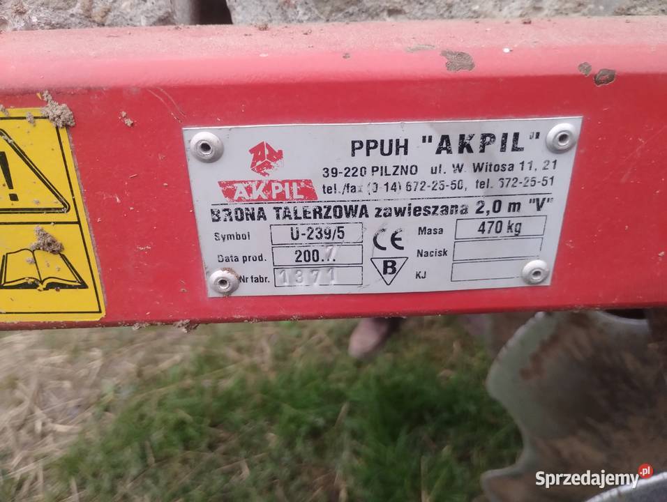 Talerzowka brona talerzowa 2x8 c330 c360 itp lubelskie Abramów