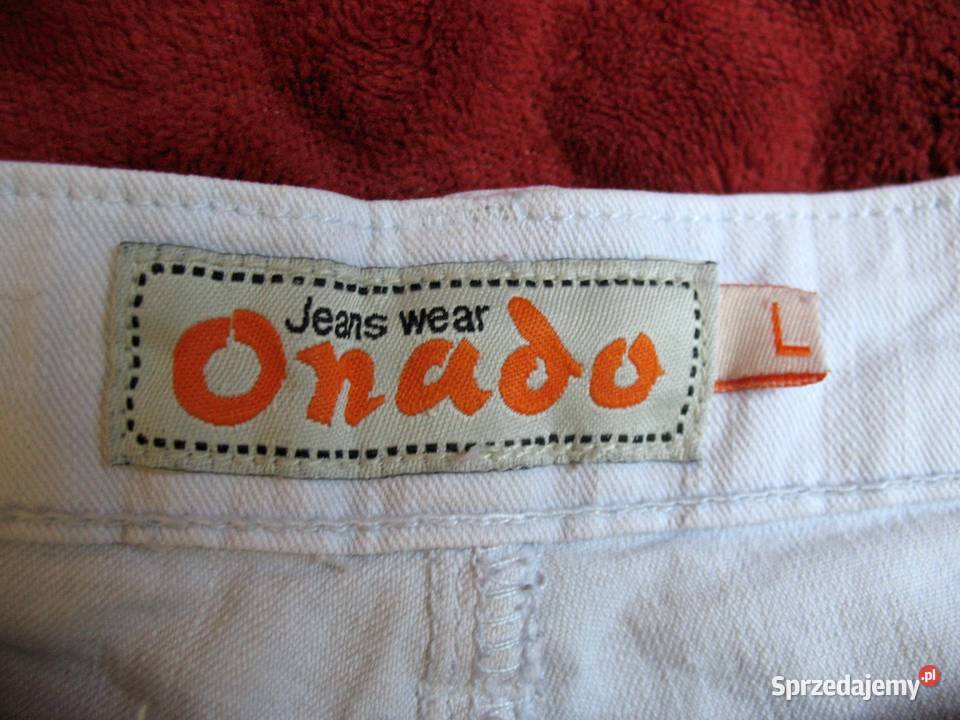 Spodnie jeans skinny L 38 40 biodra 100 Onado szary/srebrny Siedlce