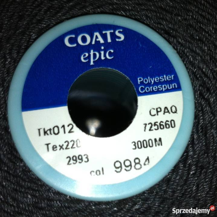 Nici szwalnicze COATS epic Tkt 012 Tex 220 Pozostałe Tarnowo Podgórne